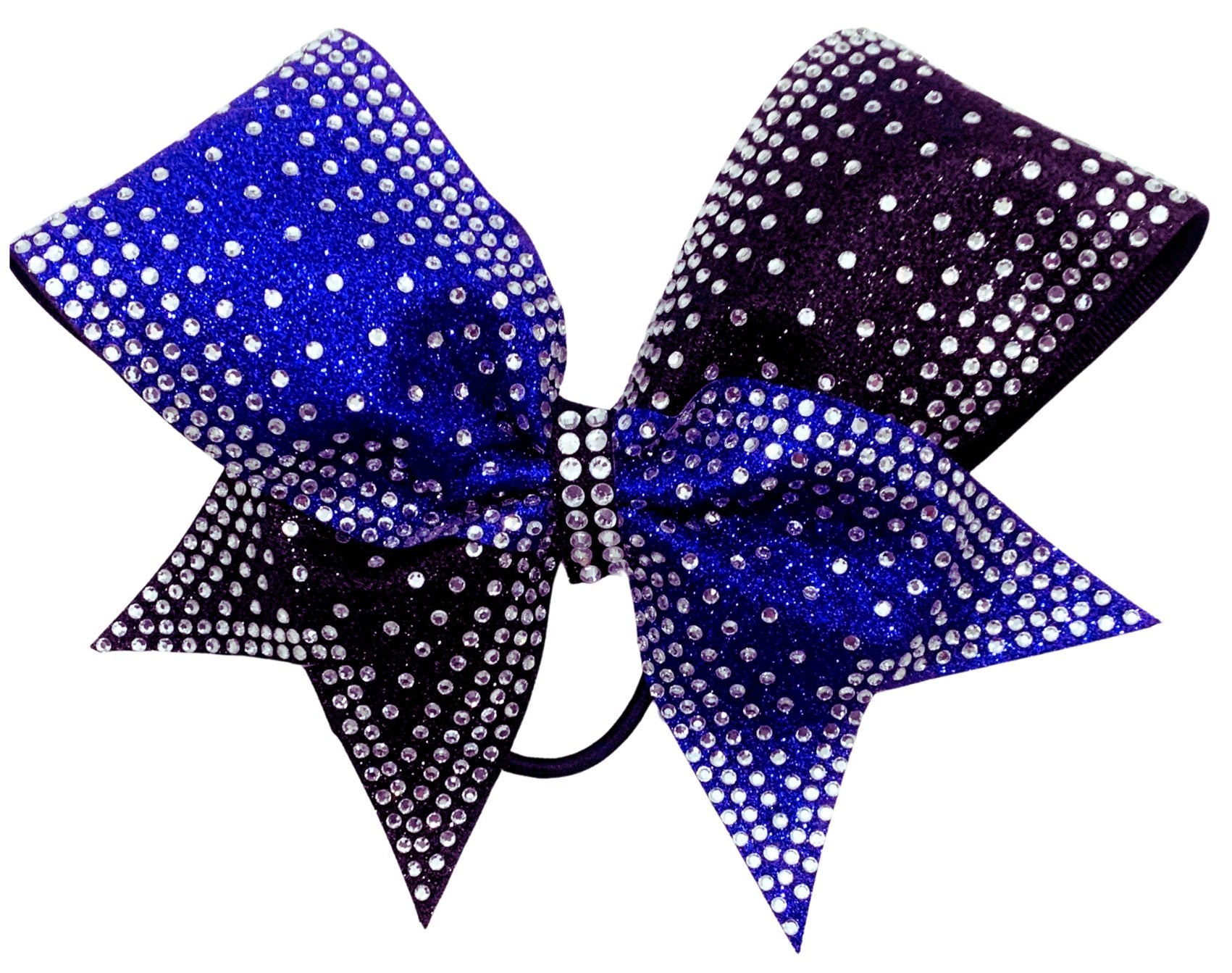 Sports Team Cheer Bow Pony Tail Ribbons, Navy and Orange Hair Bow, Bas –  Candicouturedesigns