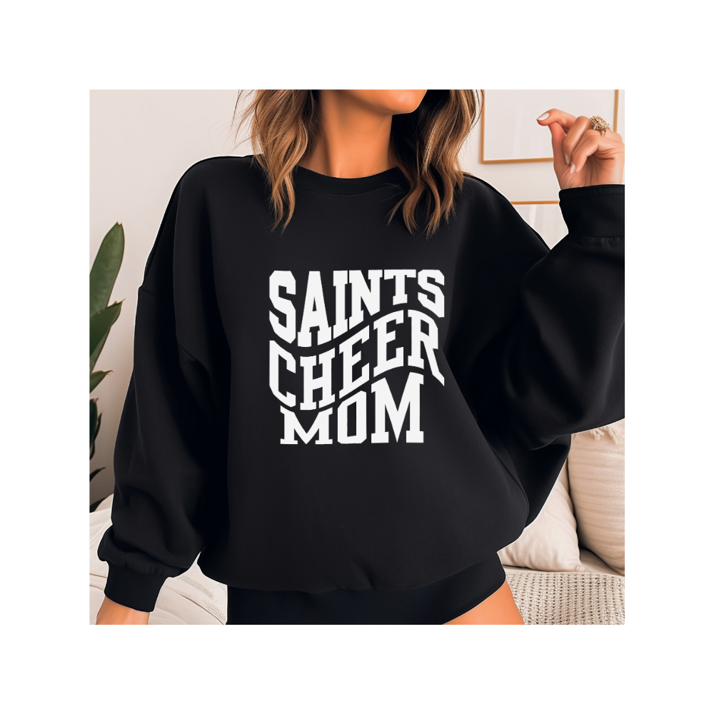 Cheer Mom Wavy Font Crewneck (Copy)