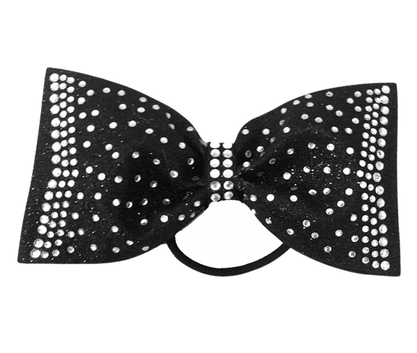 The Bailey Tailess Chevron Rhinestone Cheer Bow