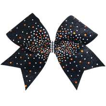 Starry Night Bow with orange and crystal stones 