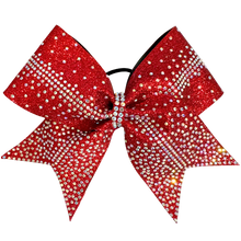 Red Ker Rhinestone cheer bow
