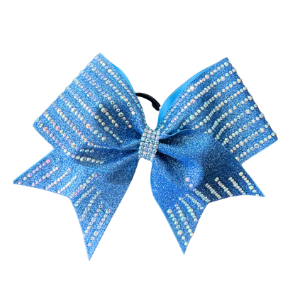 Columbia Blue Rhinestone Lisi Cheer Bow