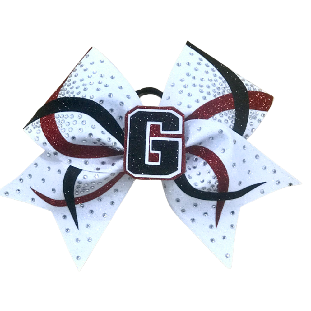 3D Letter (one) Infinity Cheer Bow