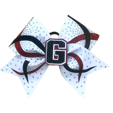 3D Letter (one) Infinity Cheer Bow