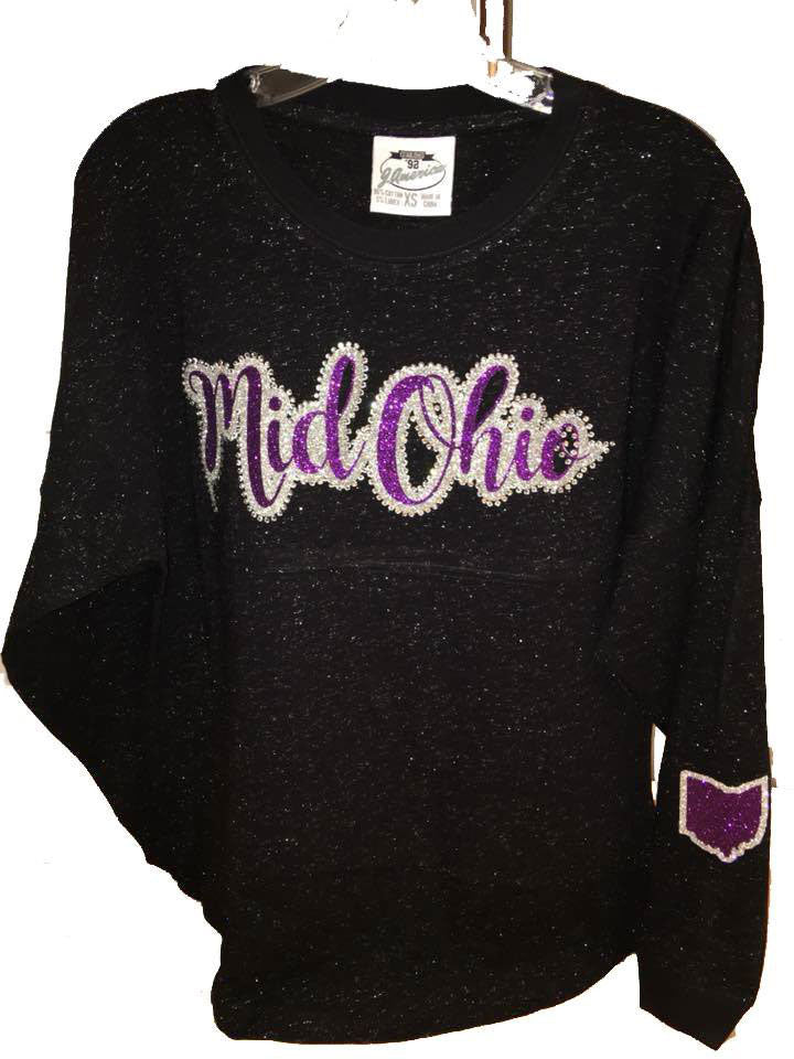 Mid Ohio Xtreme Glitter Shirt Jamerica