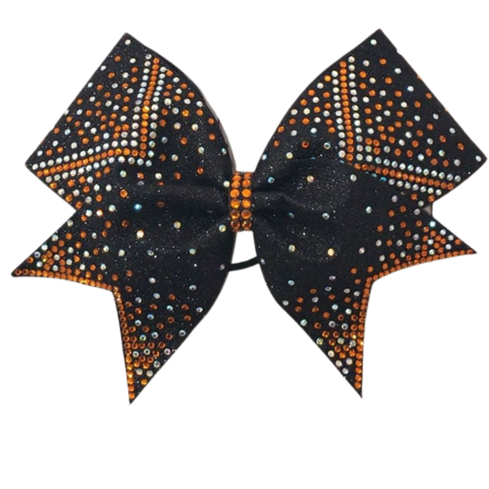 Orange Bow Delight Rhinestone Bow
