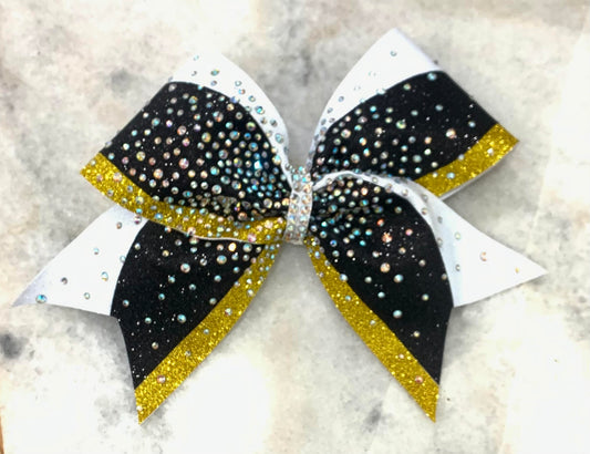 Gold black and white with crystal ab switch kick design