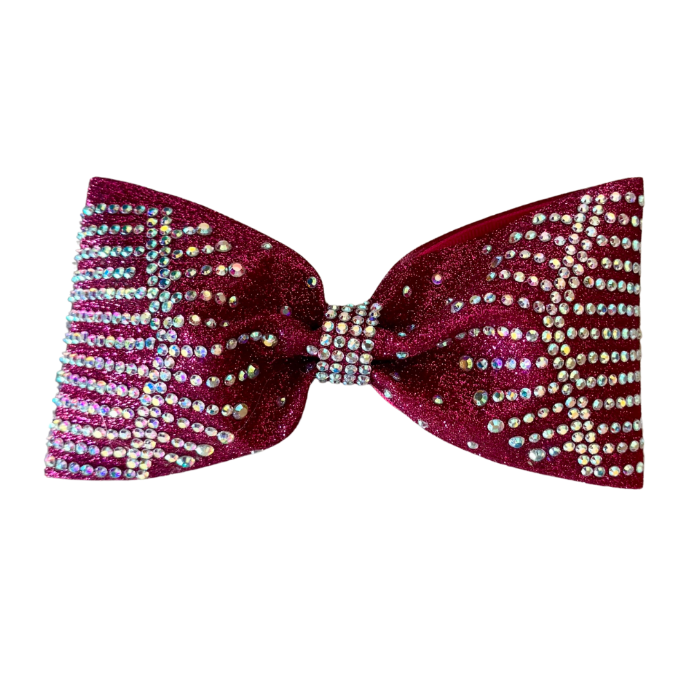 maroon tailless bow
