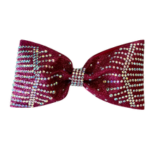 maroon tailless bow
