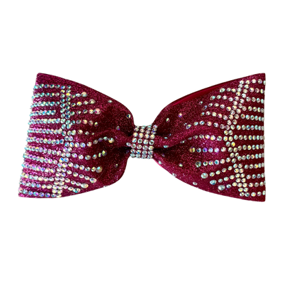 maroon tailless bow
