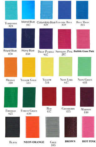 Grosgrain Color Chart