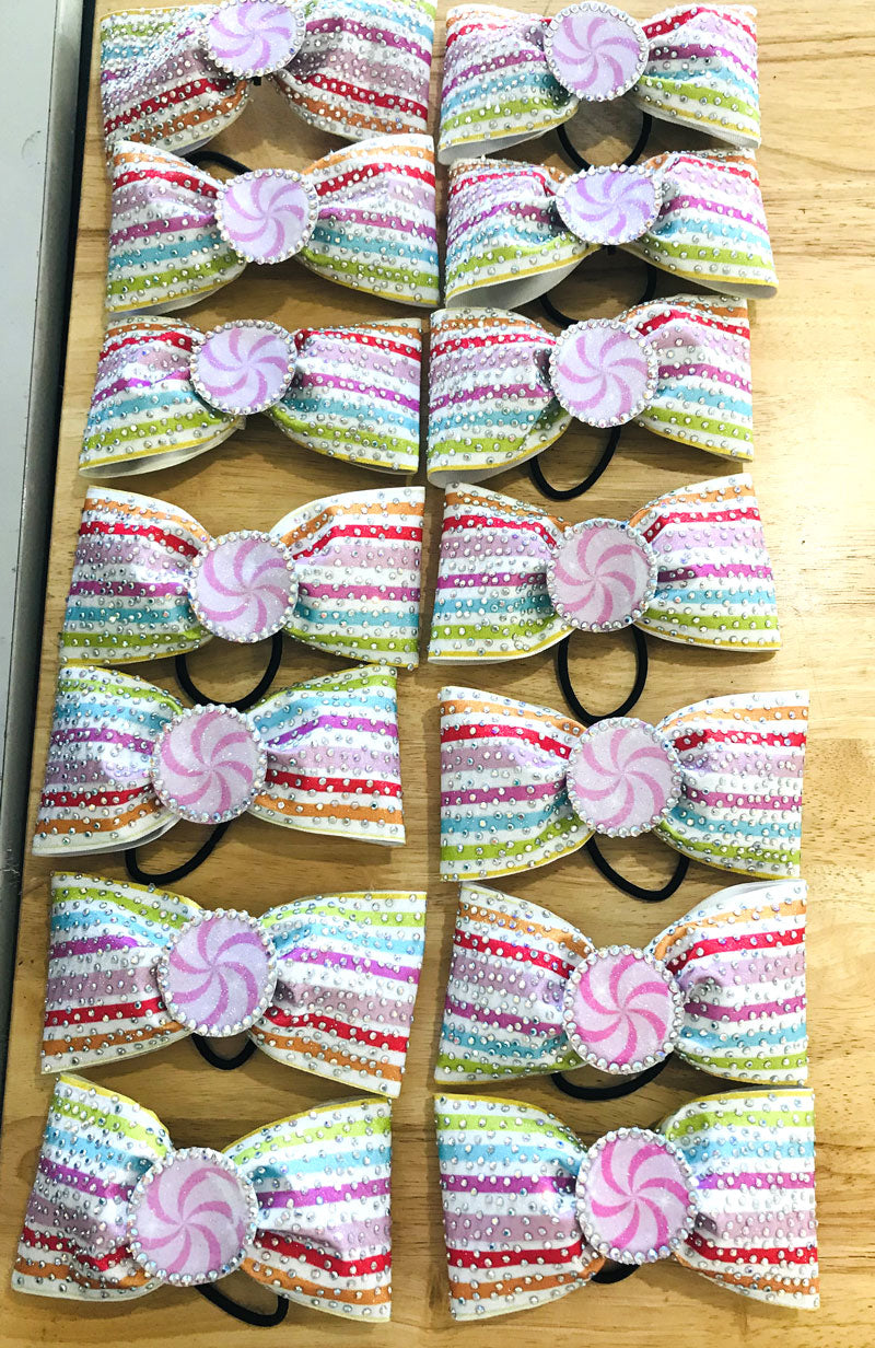 Candy Land Tailless Cheer Bow