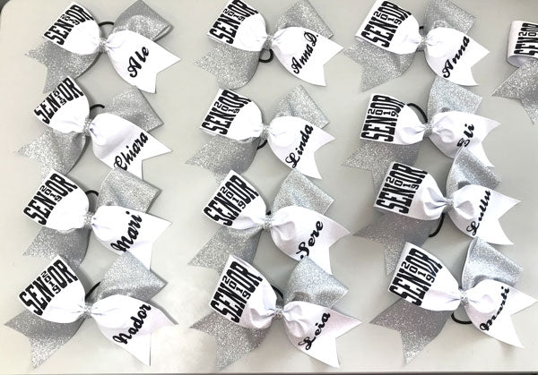 Senior cheerleading bows 