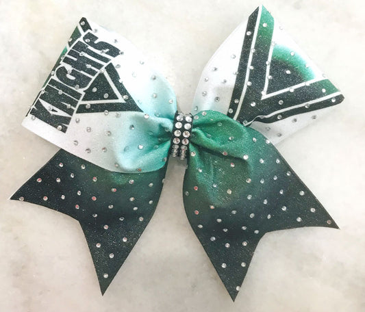 3D Letter (one) Infinity Cheer Bow