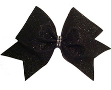 Black Glitter Bow