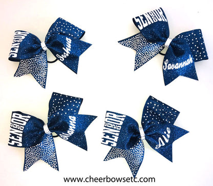 senior stunt group cheer bows