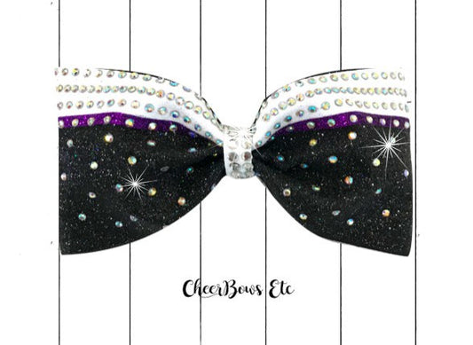 Tailless Cheerleading Bow The Chariot purple black white