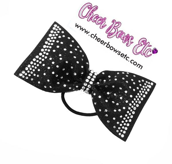 Black cheerleading hair bow