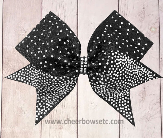Fin Tail Cheer Bow Black