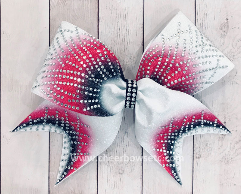 Hot Pink Gigi cheerleading hair bow