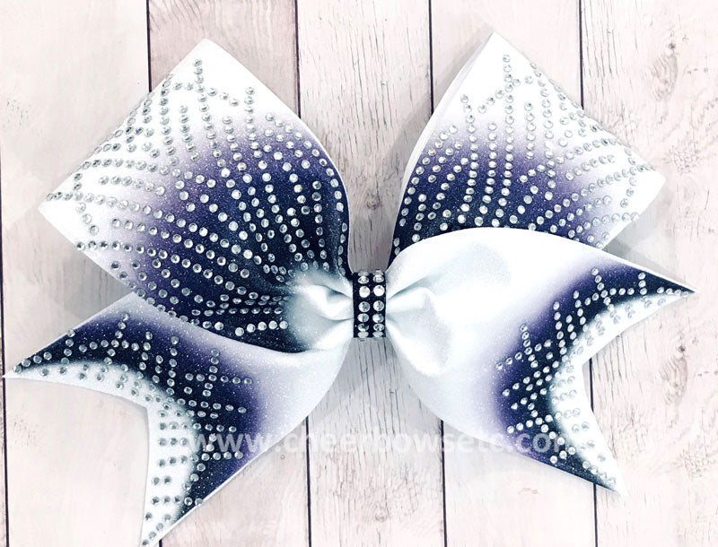 Purple Gigi cheerleading hair bow 