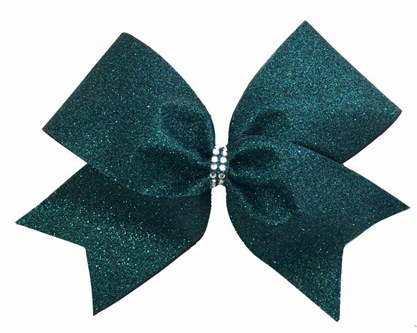 Large Cheer Bow with glitter flames Color Black Print color