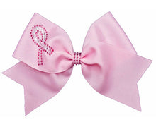 Light Pink Awareness Rhinestone Bow