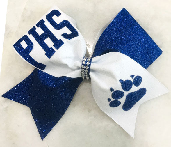 PHS Paw Print Cheer Bow