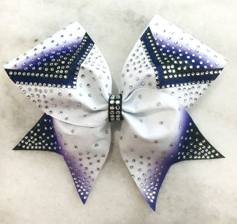 Bow Delight purple black white