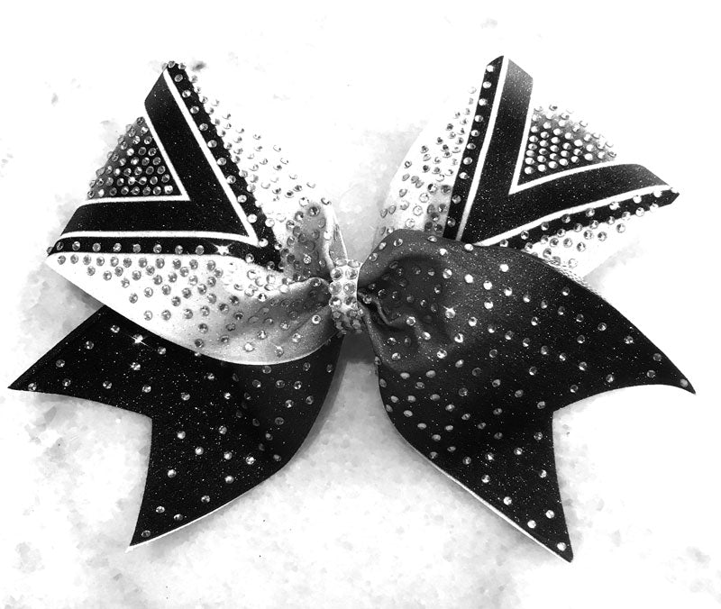 Black cheer bow